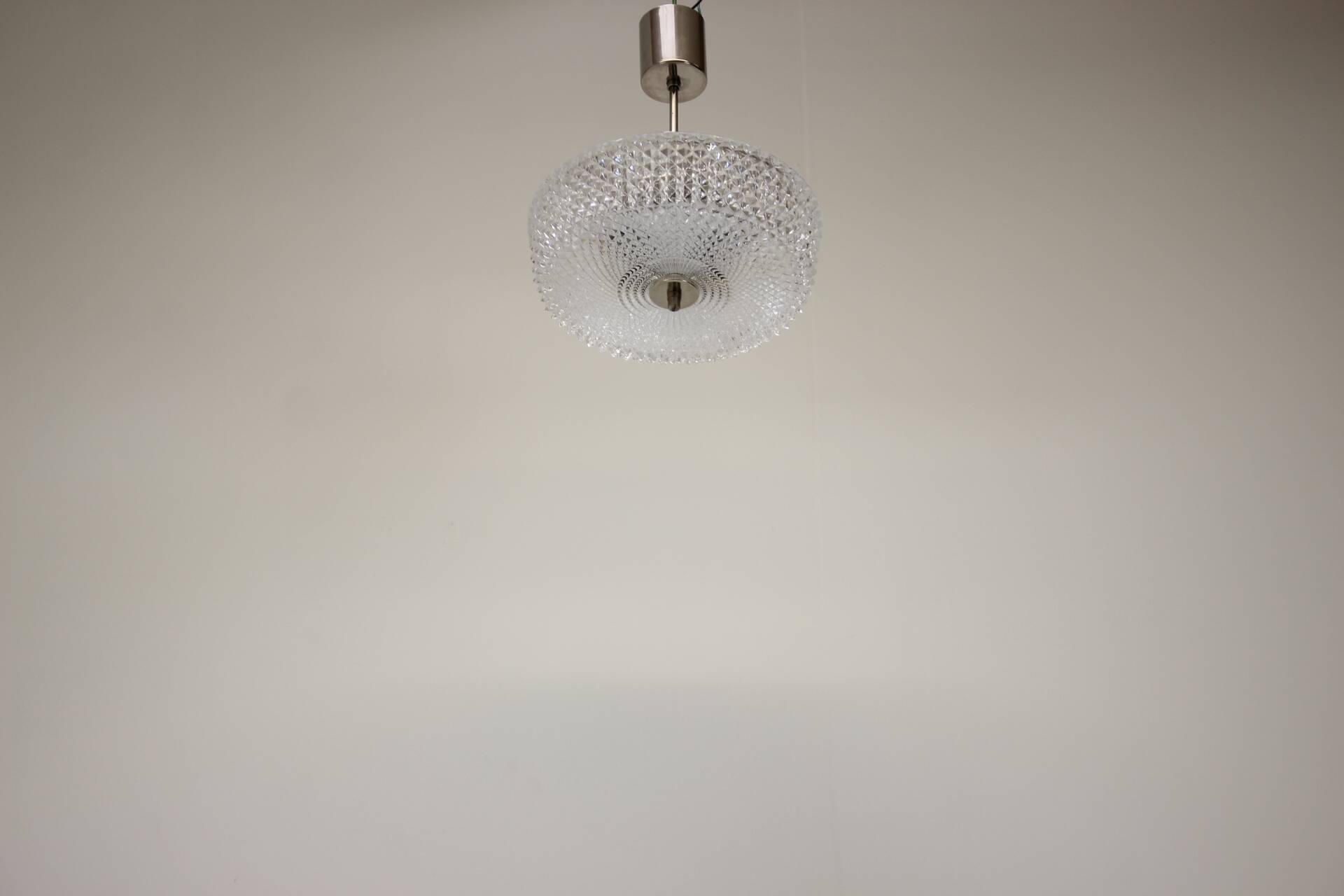 Midcentury Glass Pendant by Kamenicky Senov, 1960s
