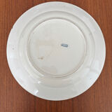 Large ironstone serving platter Longchamp model Denise vintage blue