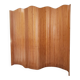 Vintage wooden wavy screen by Baumann