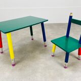 Pierre Sala desk and pencil chair for children