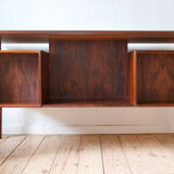 Danish Rosewood Floating Desk by Gunnar Nielsen for Tibergaard, 1960s
