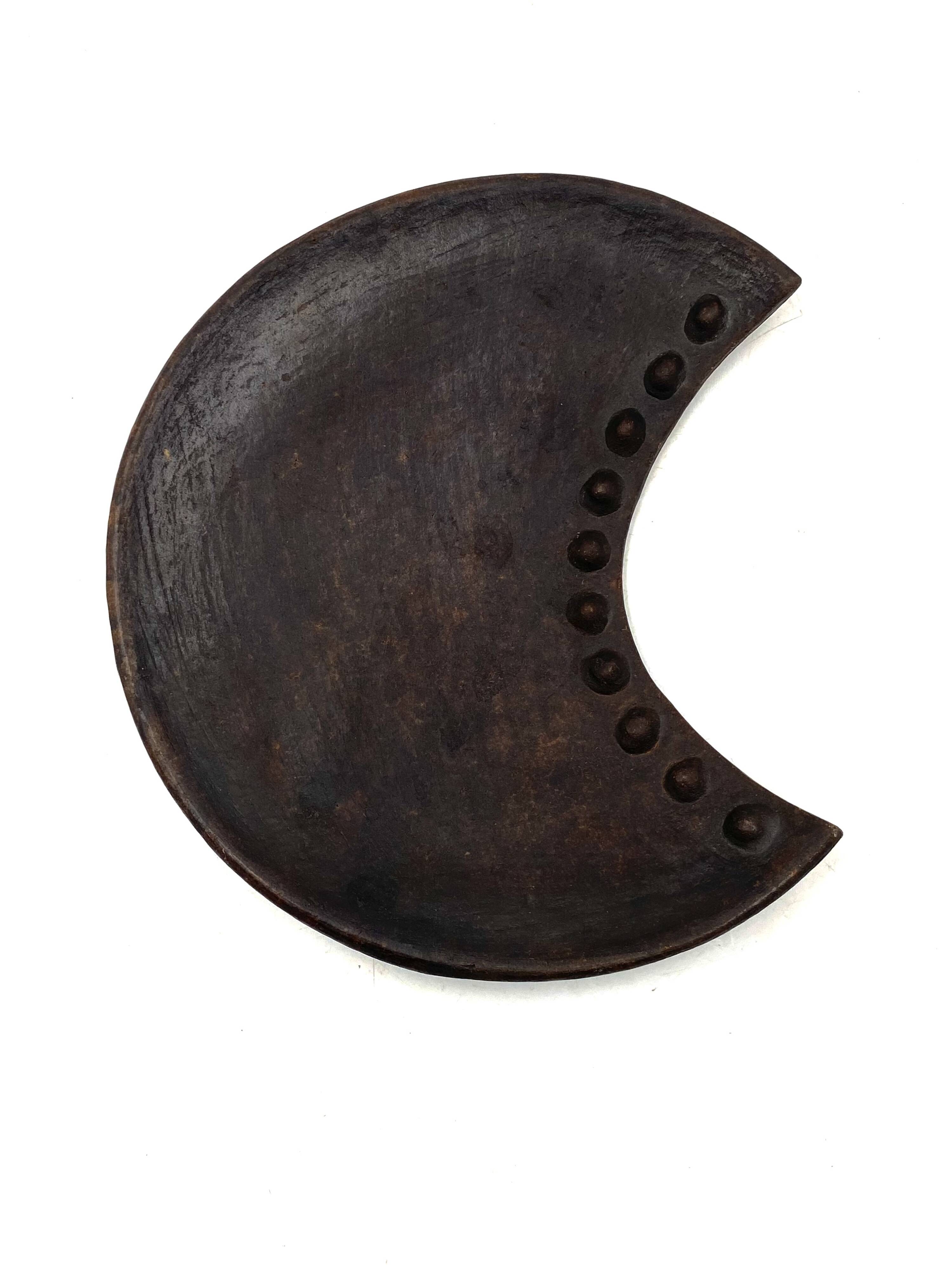 Organic modern wood tray / vide poche, France 1960s