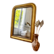 Mirror, old Louis-Philippe pearl 108 × 78