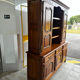 Buffet, rustic sideboard in solid cherry wood, 20th century