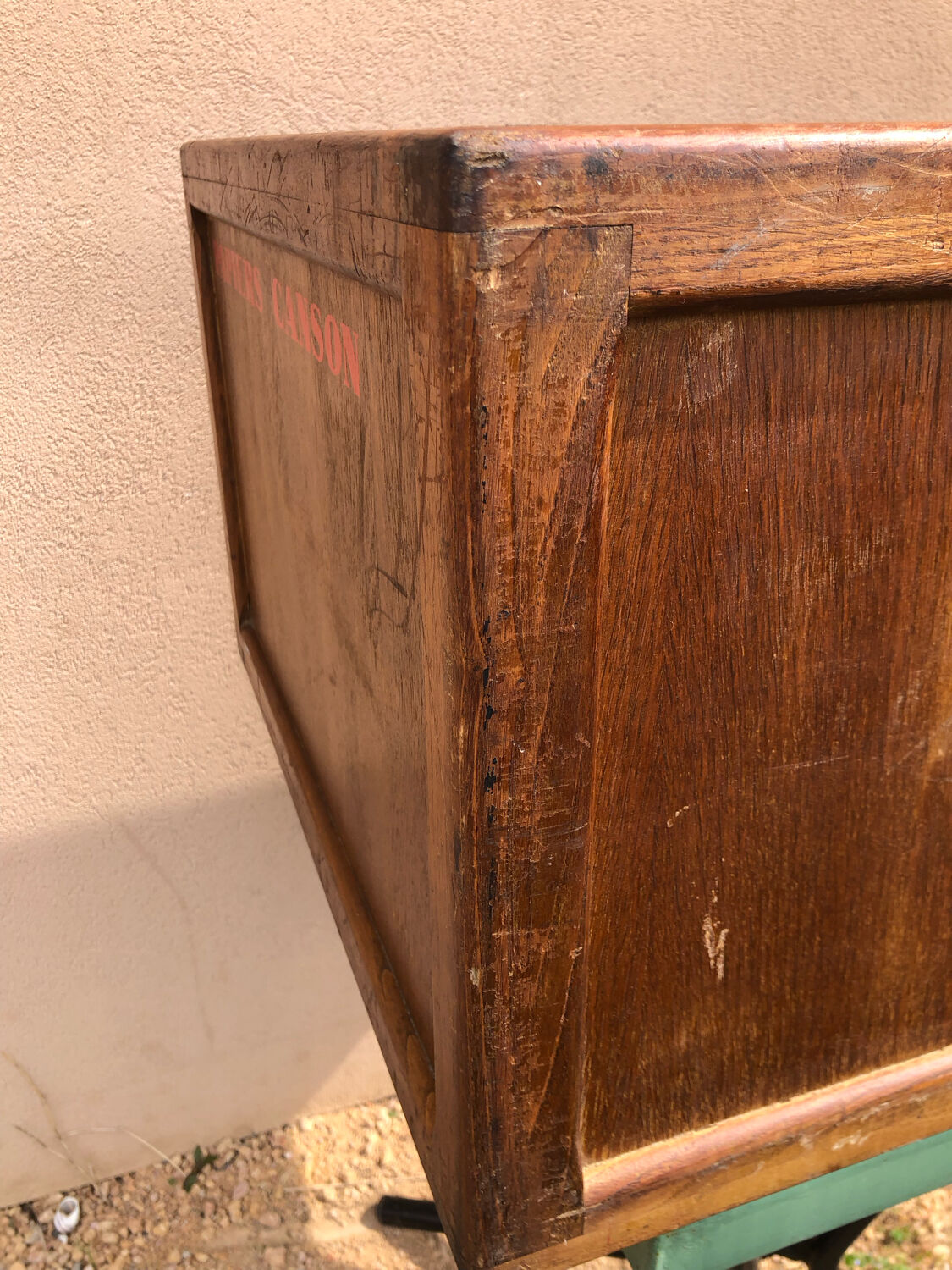 Craft furniture: display of old stationery for Cansons Papers.  50s