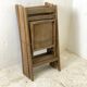Set of 4 vintage wooden folding chairs