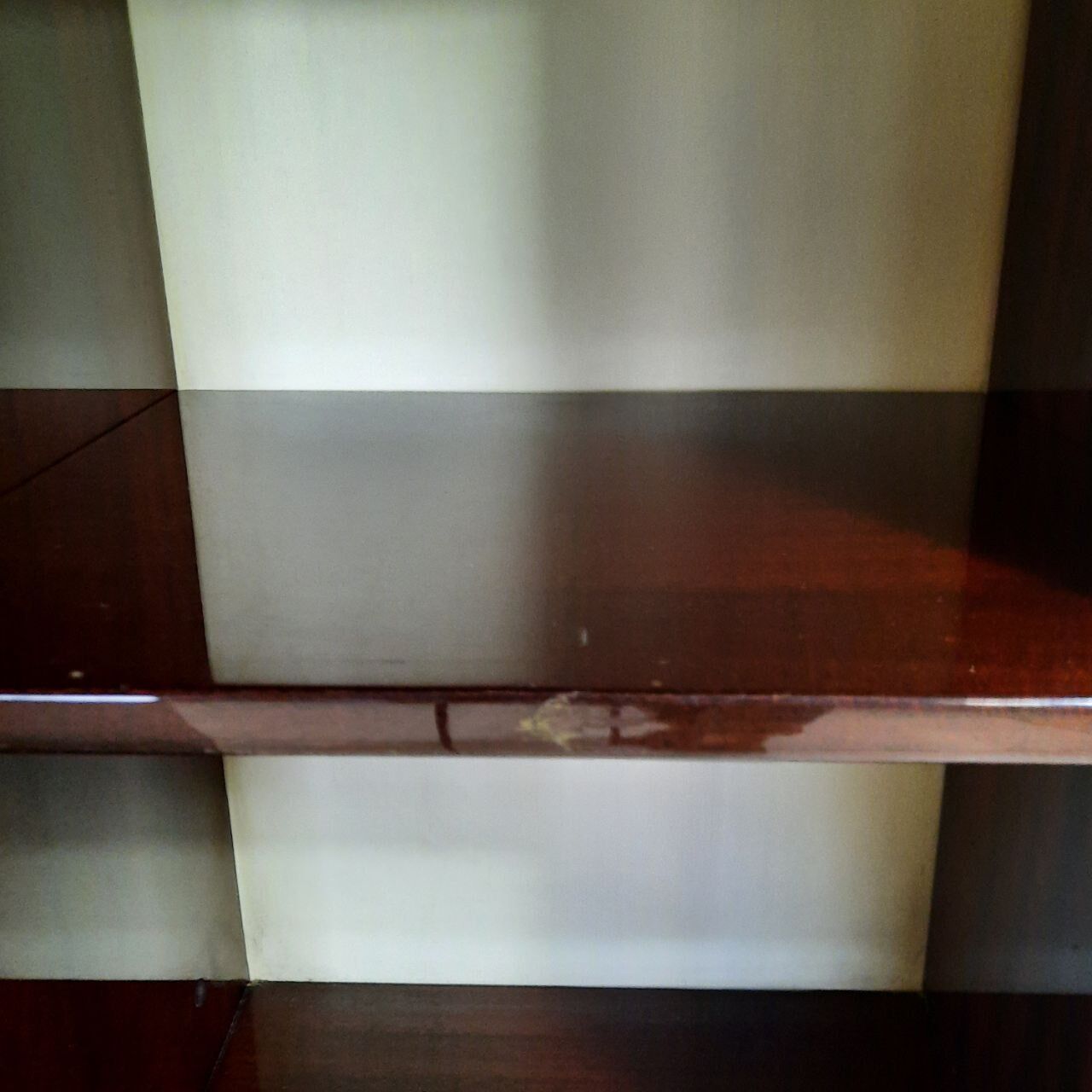 Wardrobe, 1950s bookcase, brass print / tips.