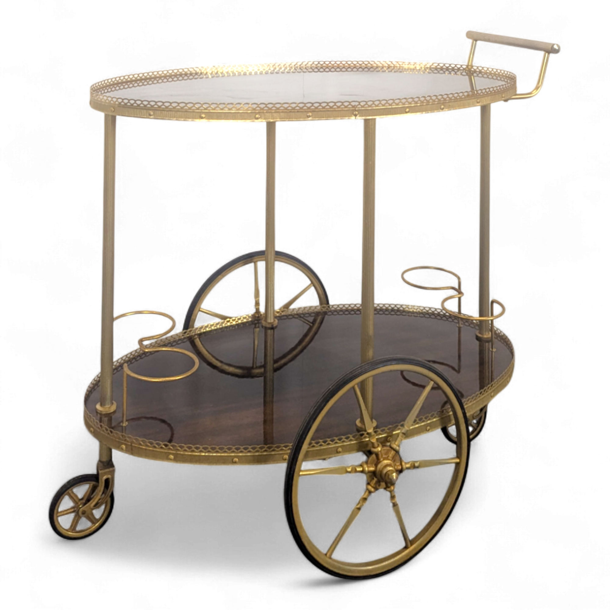 Vintage serving trolley or rolling table