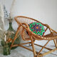 Adult chair shaped rattan basket