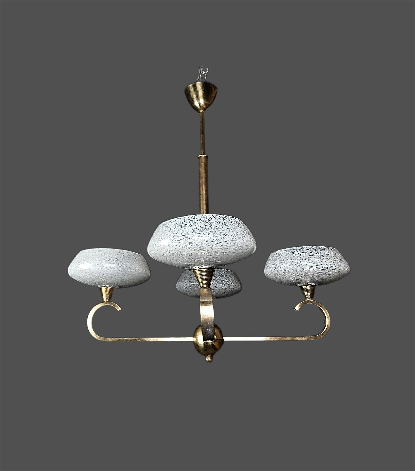 Chandelier art deco vintage french drawing 1940s