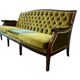 Canapé vintage vert mousse / chesterfield / canapé