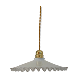 Crenellated opaline hanging