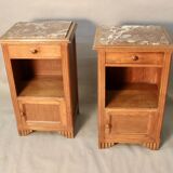 Pair of art deco bedside tables