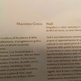 Original silkscreen print signed Massimo Greco, Nodi, numbered 51/100