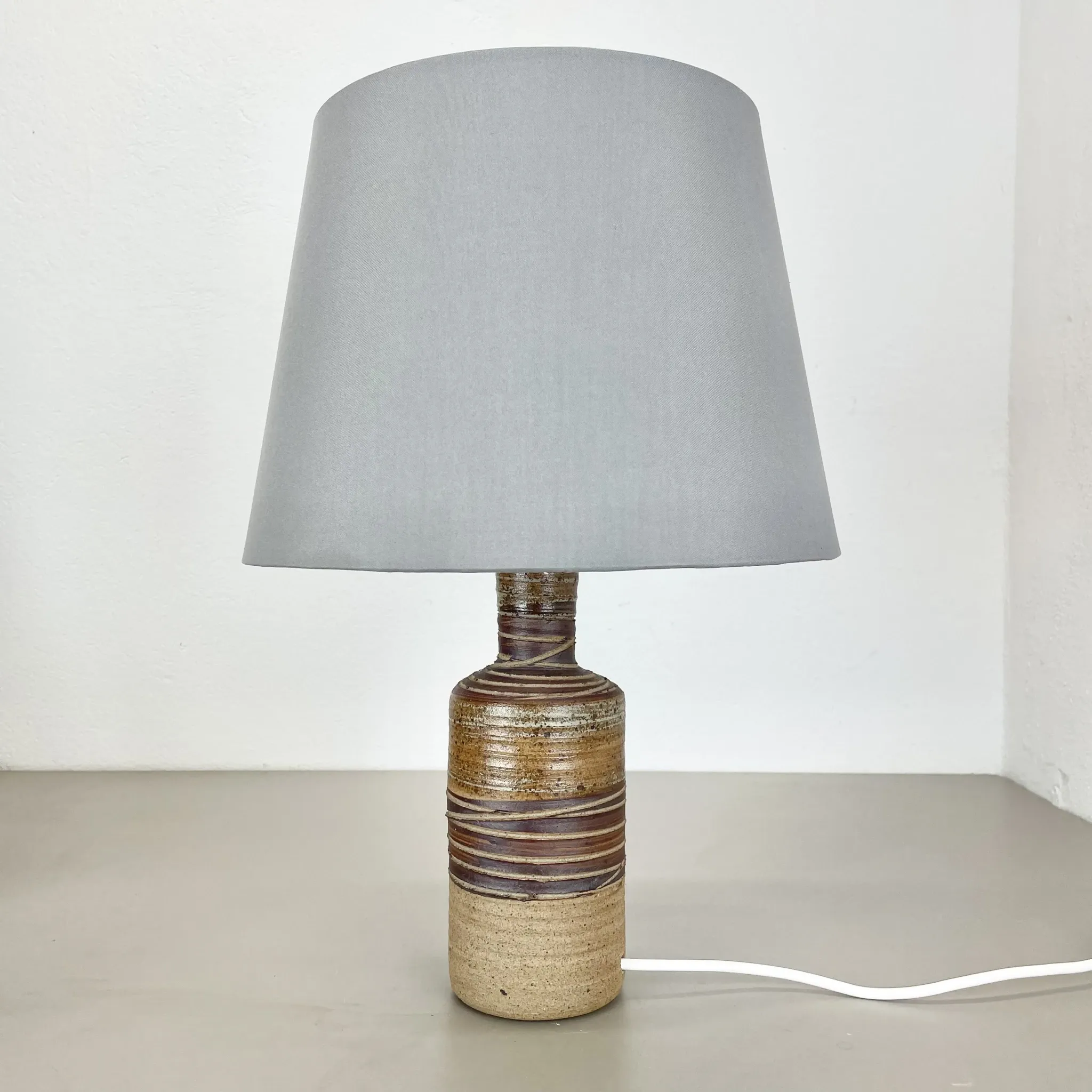 31 cm High Ceramic Table Lamp Base, 'Studio Pottery', by Tue Poulsen, Ceramic Denmark, 1970