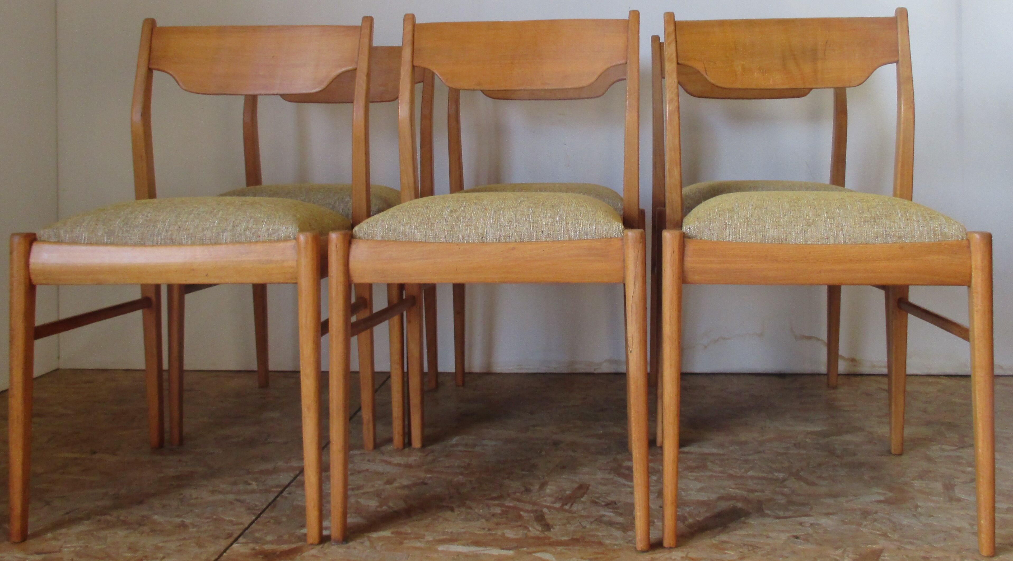 6 Scandinavian chairs 60s in beech Farstrup