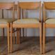 6 Scandinavian chairs 60s in beech Farstrup