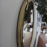 Vintage English brass mirror mid-20th century
