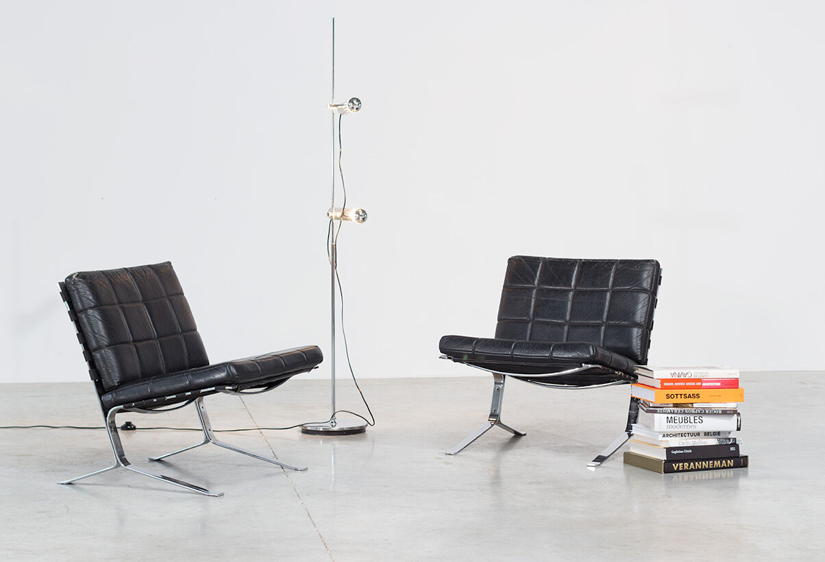 Olivier Mourgue pair of armchairs Joker Airborne 1960