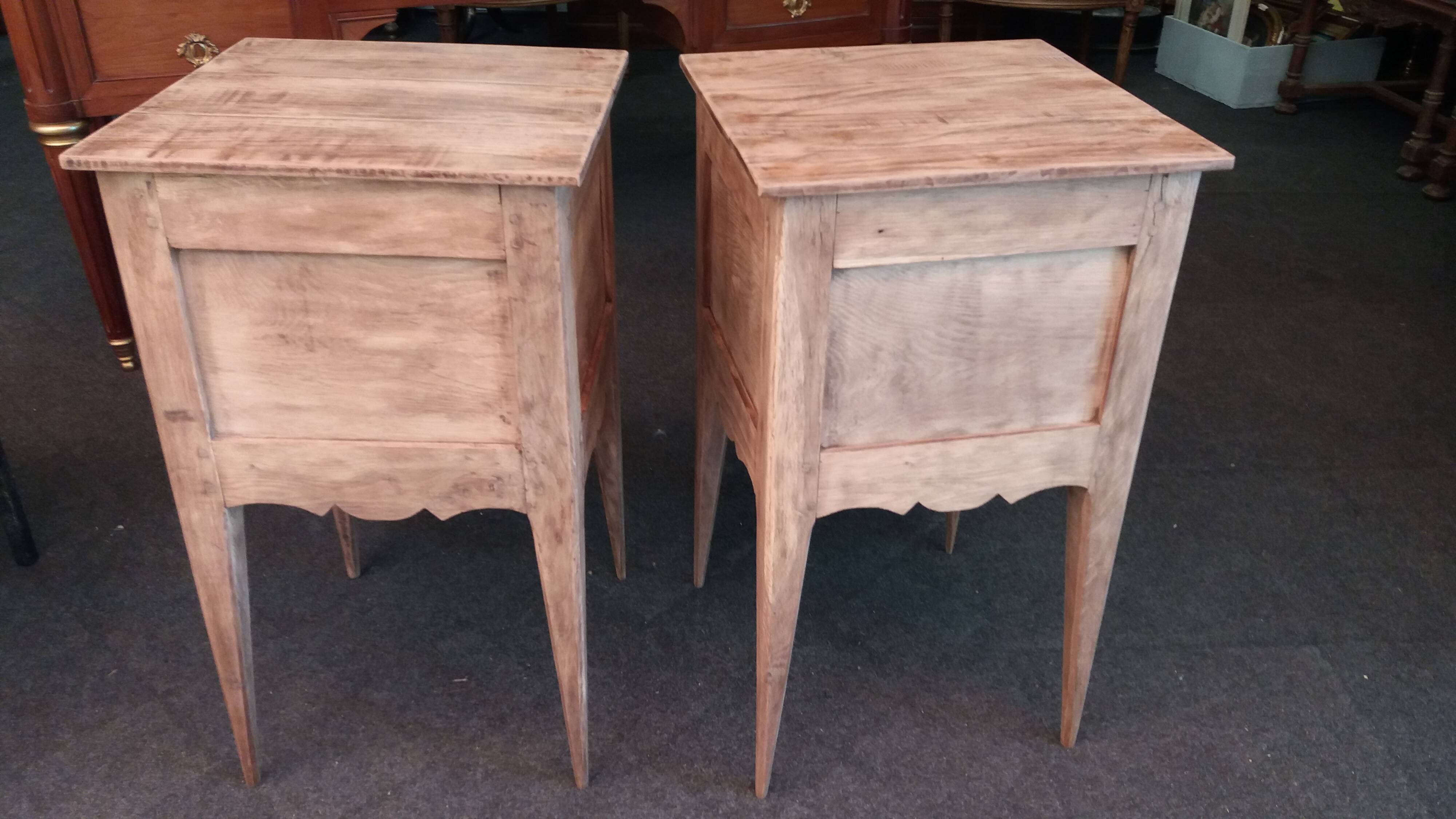 Pair of rustic bedside tables
