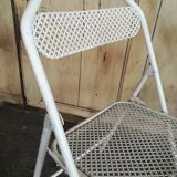 Pair of folding garden chairs