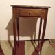 Pair of small boat cabin bedside tables / Small smoker's furniture.