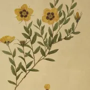Botanical print, Rose, J-P Redouté