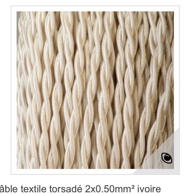 Wooden lamp, fabric cable, cotton lampshade