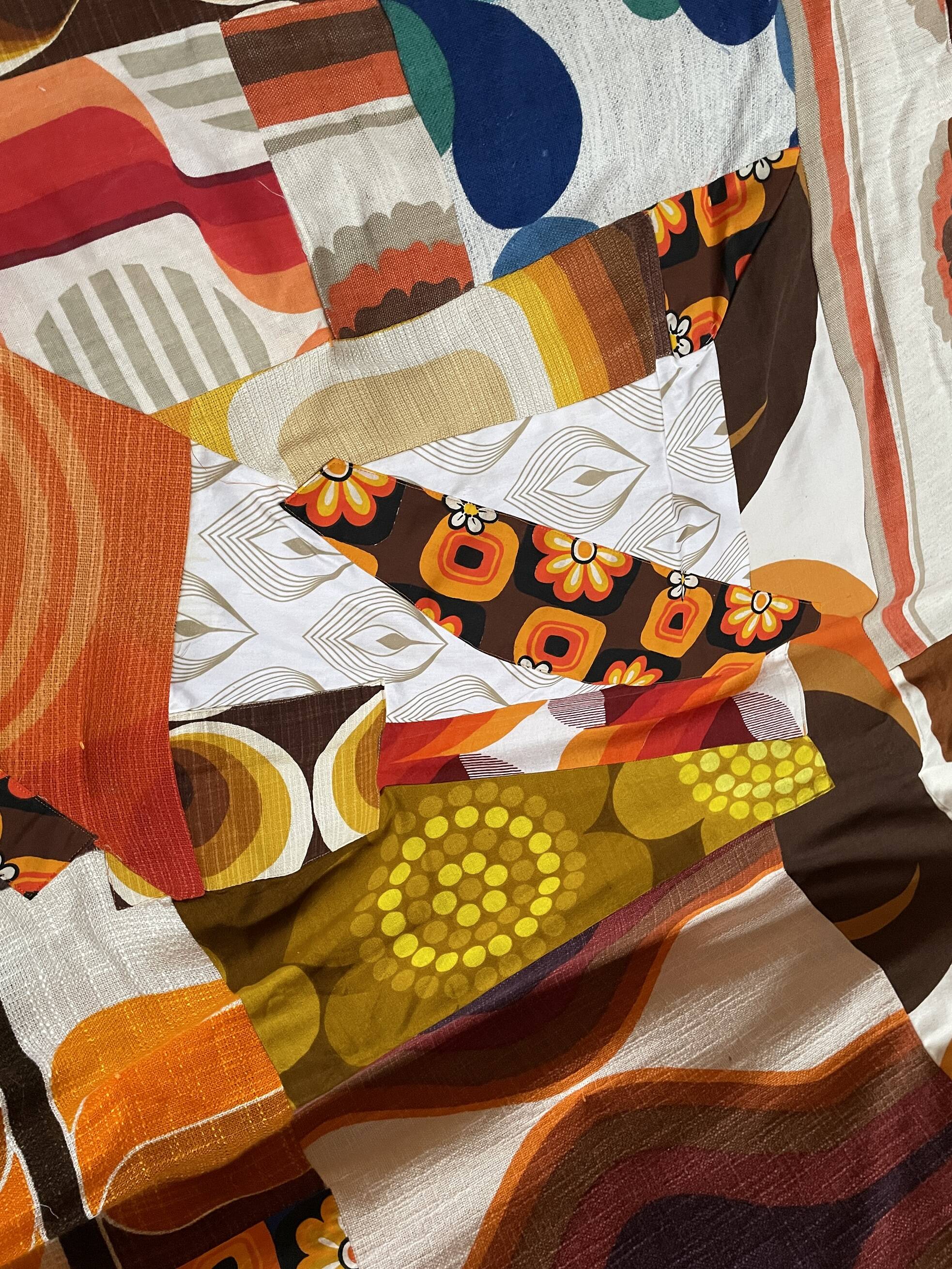 Couverture en patchwork vintage