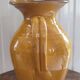 Large vintage enamelled terracotta pitcher