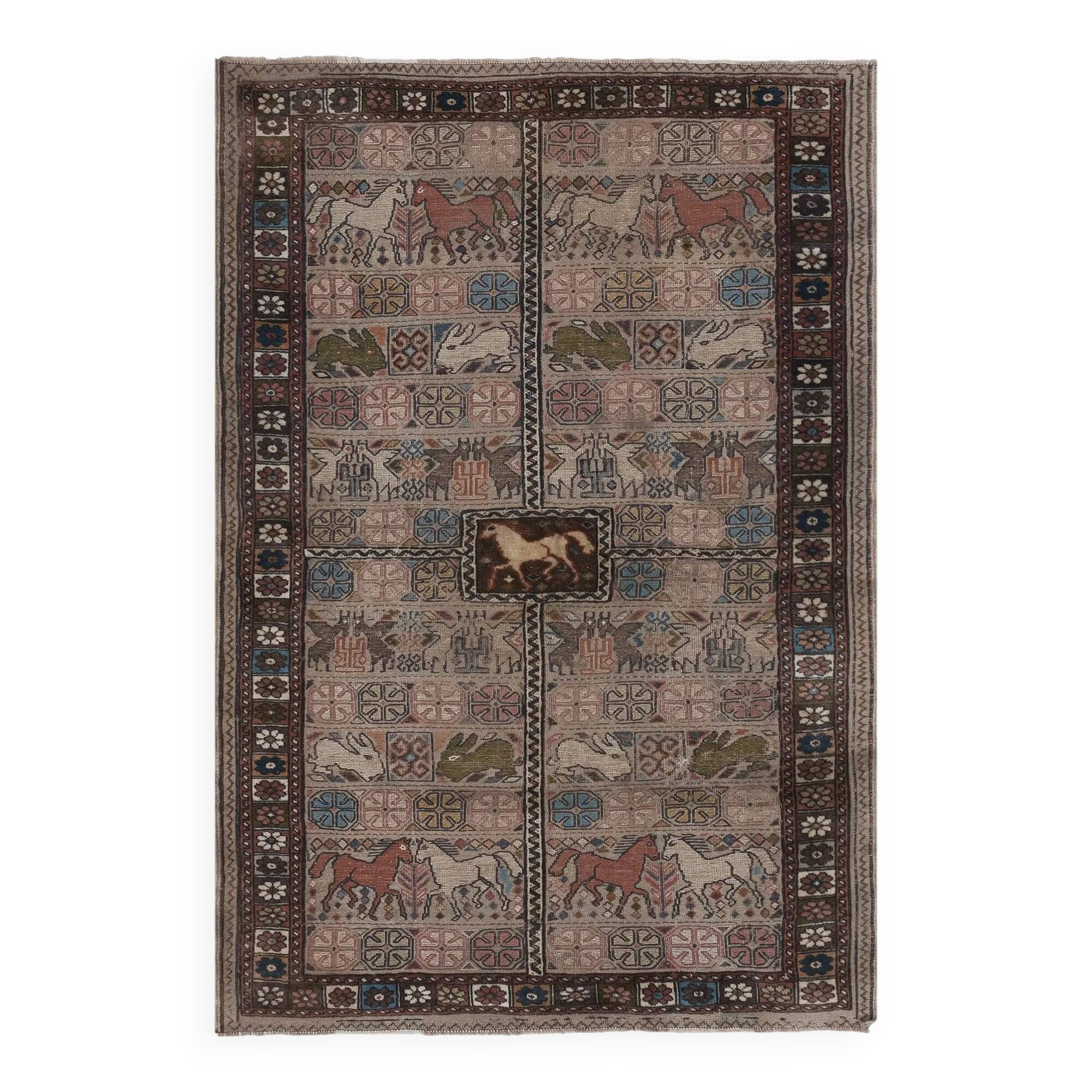Tapis turc vintage fait main
