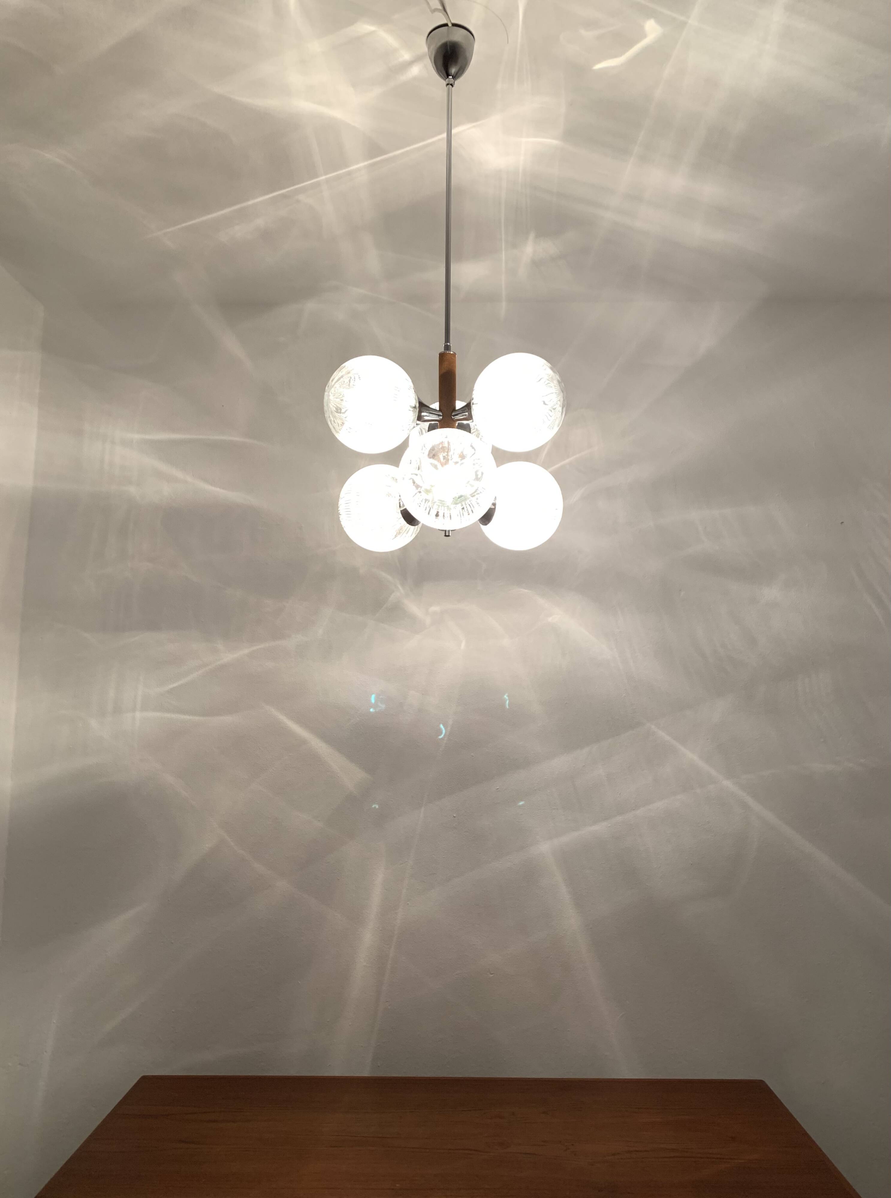 Lustre Spoutnik en cristal