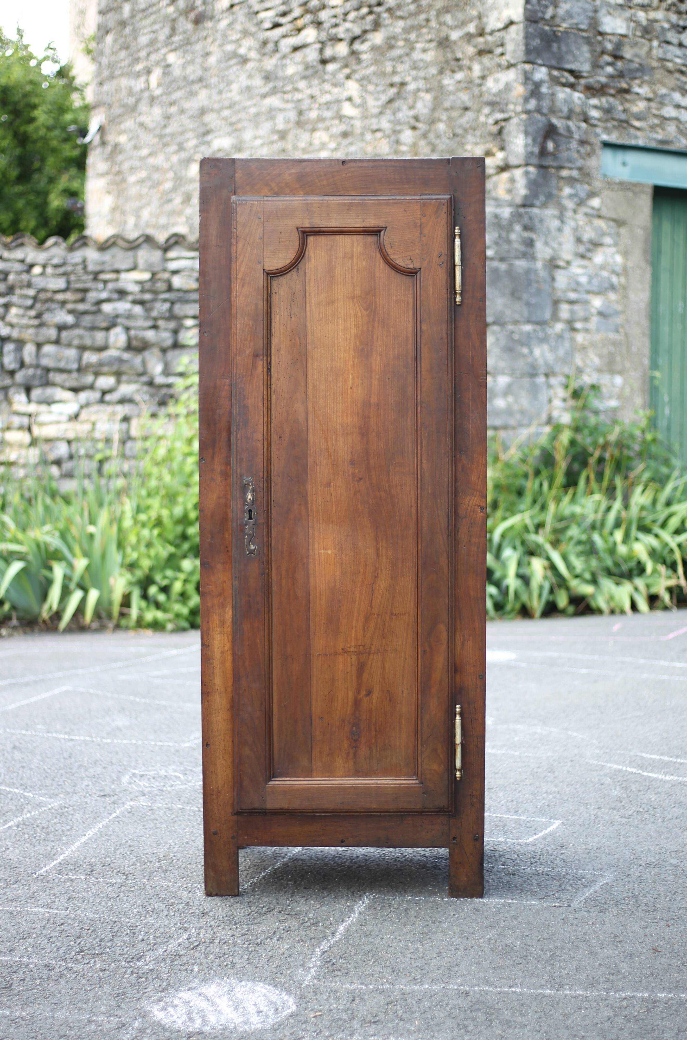 Old wardrobe, 1-door wooden wardrobe, old hosiery, storage unit, brutalist, 19th century