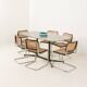 Grande table ou bureau en marbre italien du milieu du siècle, années 1960