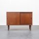 Danish chest of drawers, teak, sliding doors, vintage