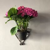 Wrought iron wall plant holder