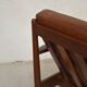 Danish 3 seater teak and leather sofa, 1960