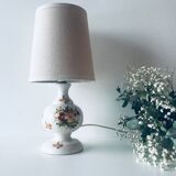 Ceramic lamp floral decoration