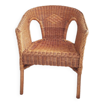 Wicker armchair