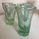 Set of 7 Biot cups in bubbled glass 1970