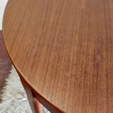 Table à manger ronde en teck années 60