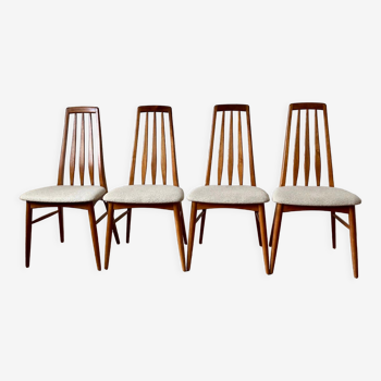 Suite of 4 Eva chairs by Niels Koefoed