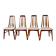 Suite de 4 chaises Eva de Niels Koefoed
