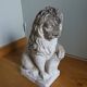 Lion garden statue in reconstituted stone