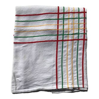 Square tablecloth Basque fabric green red yellow