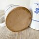 Flowery earthenware beer mugs