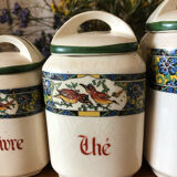 5 Louis Gueule earthenware pots
