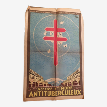 Affiche "achetez le timbre antituberculeux" Vila