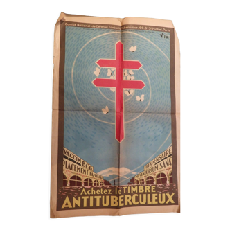 Poster "buy the anti-tuberculosis patch" Vila