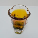 Art Glass Vase by Josef Hospodka for Glasswork Chribska,1960's.